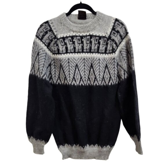 Alpaca jumper for Women Peruvian alpaca sweater knitted jumper warm winterSize M - Picture 4 of 14